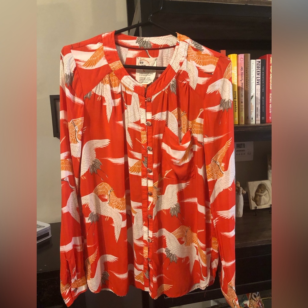 Anthropologie 52 Conversations Crane blouse